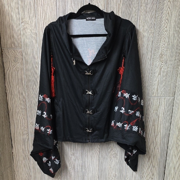 ACDC Rag | Jackets & Coats | Acdc Rag Jubaku Kimono Zip Anarchy Batwing ...